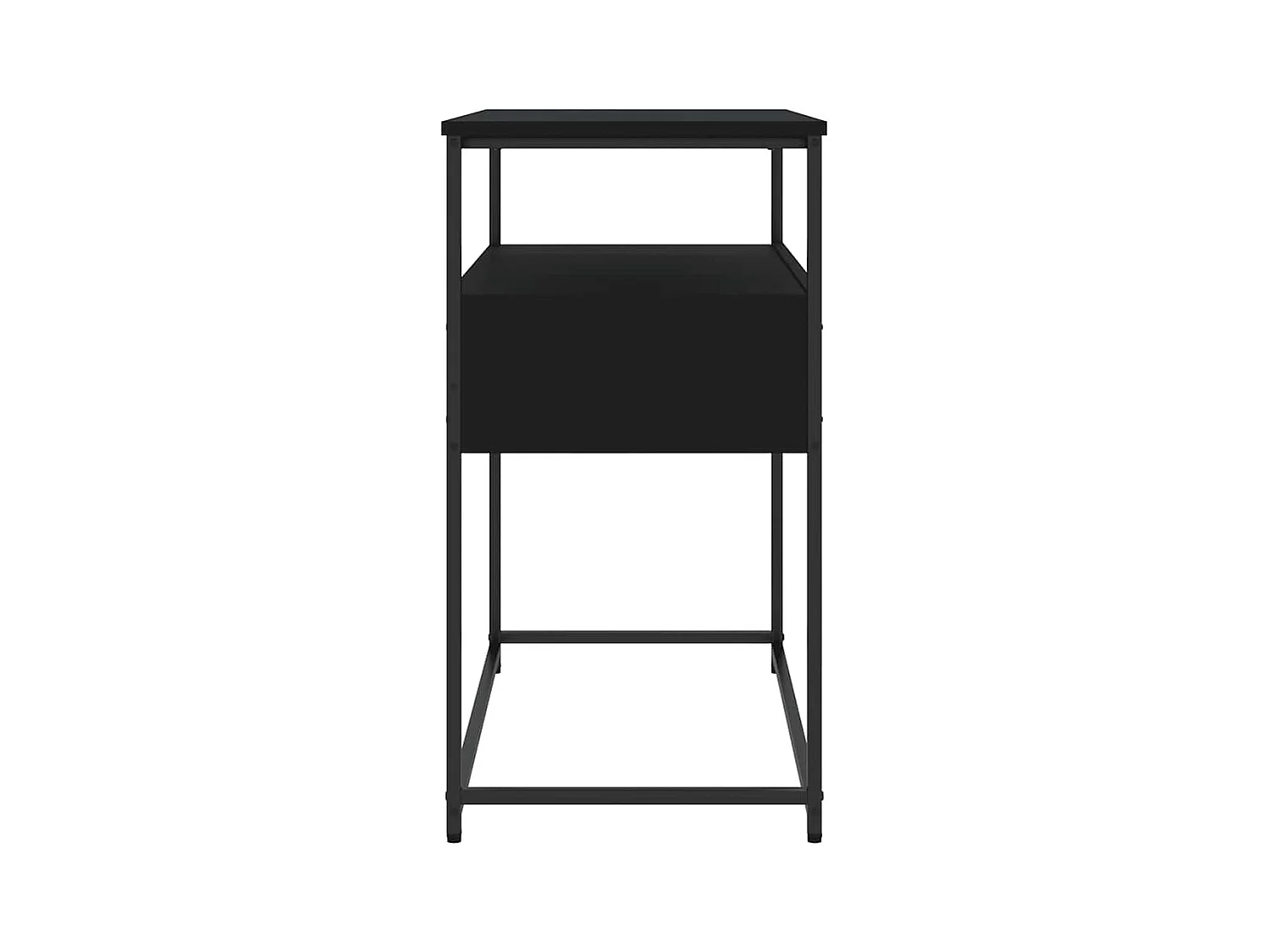 Table console noir 75x40x75 cm bois d'ingénierie