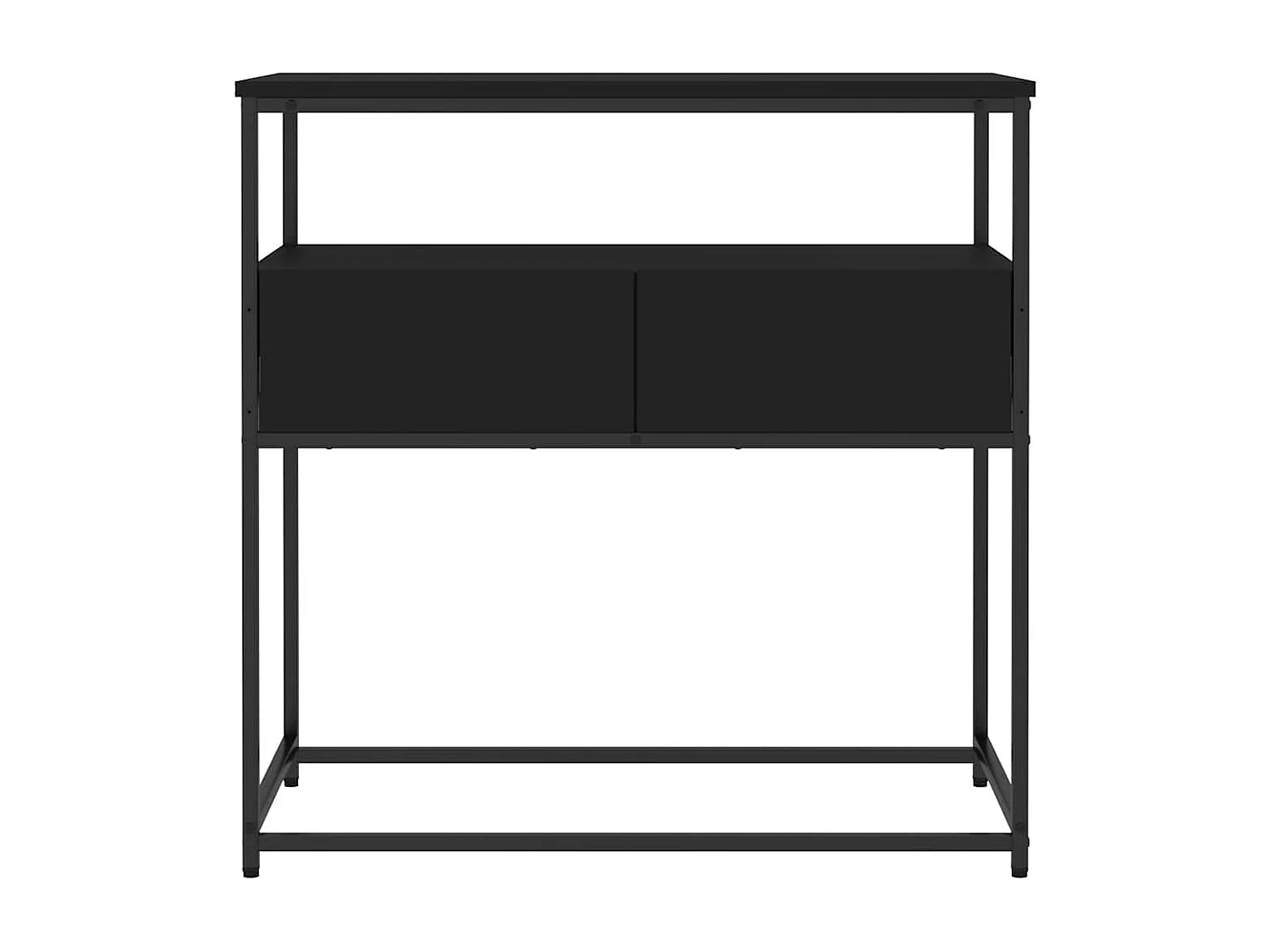 Zwarte consoletafel 75x40x75 cm bewerkt hout