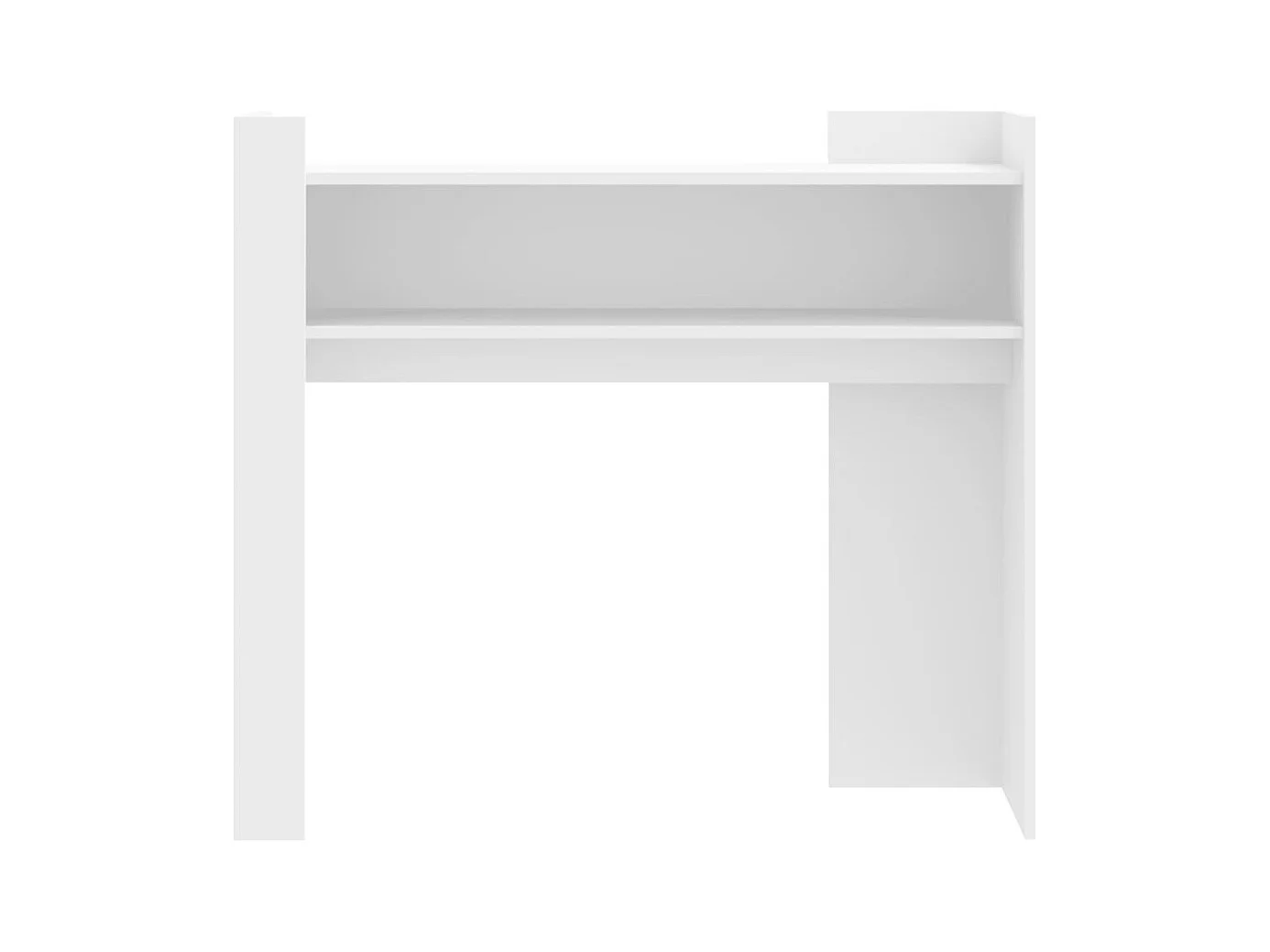 Witte consoletafel 100x35x90 cm bewerkt hout
