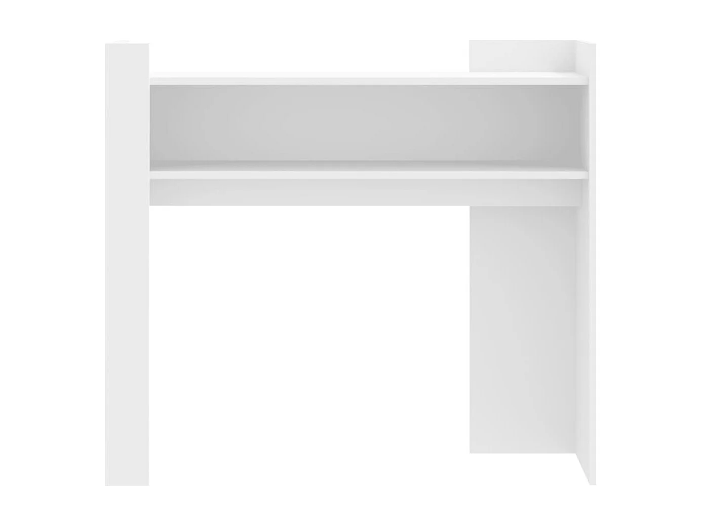 Table console blanc 100x35x90 cm bois d’ingénierie