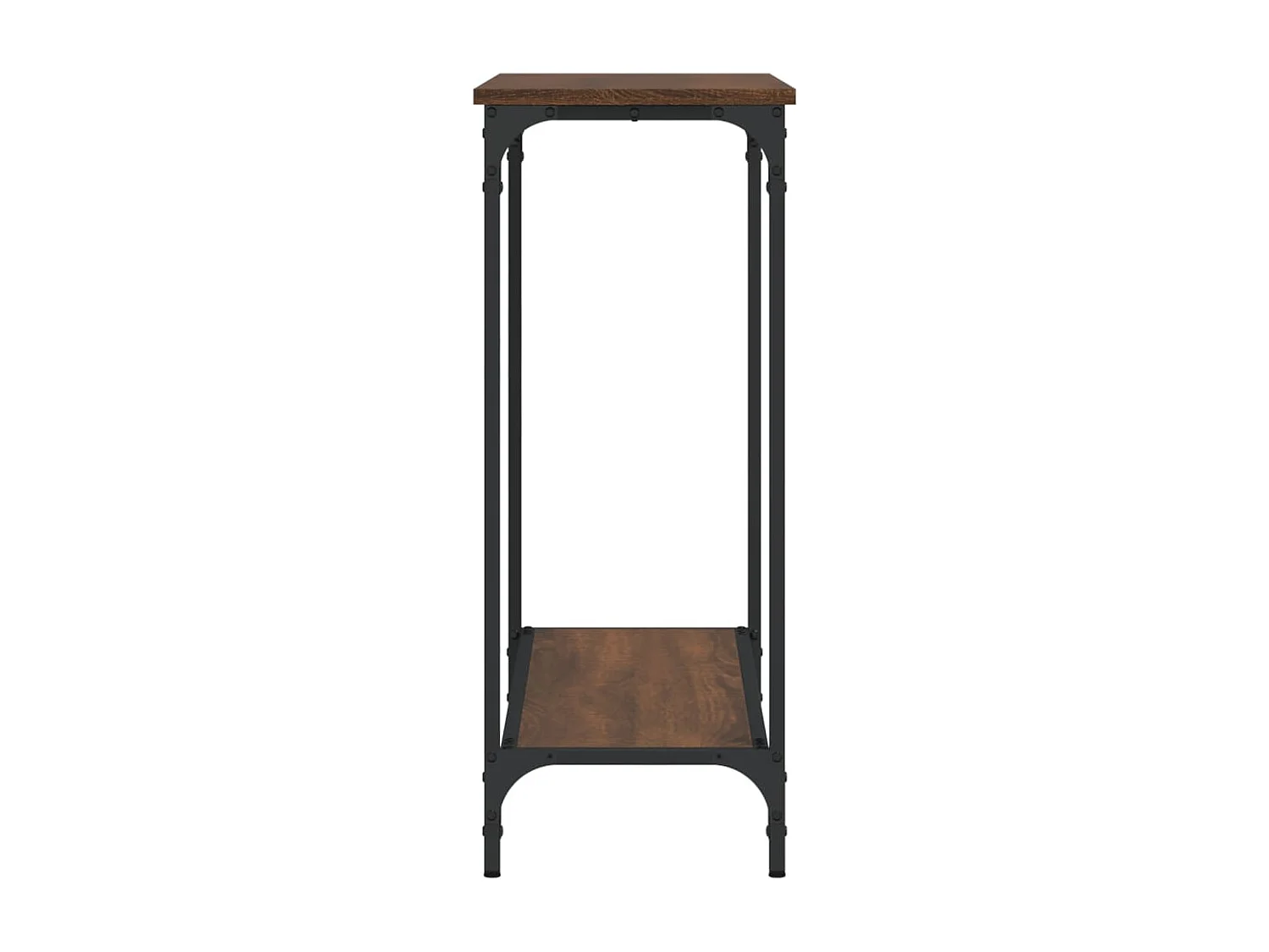 Table console chêne marron 101x30,5x75 cm bois d'ingénierie