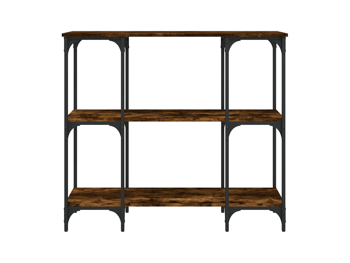 Konsolentisch aus geräucherter Eiche 102x35x90 cm Holzwerkstoff