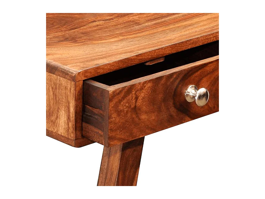 Table console avec 3 tiroirs 76 cm Bois massif