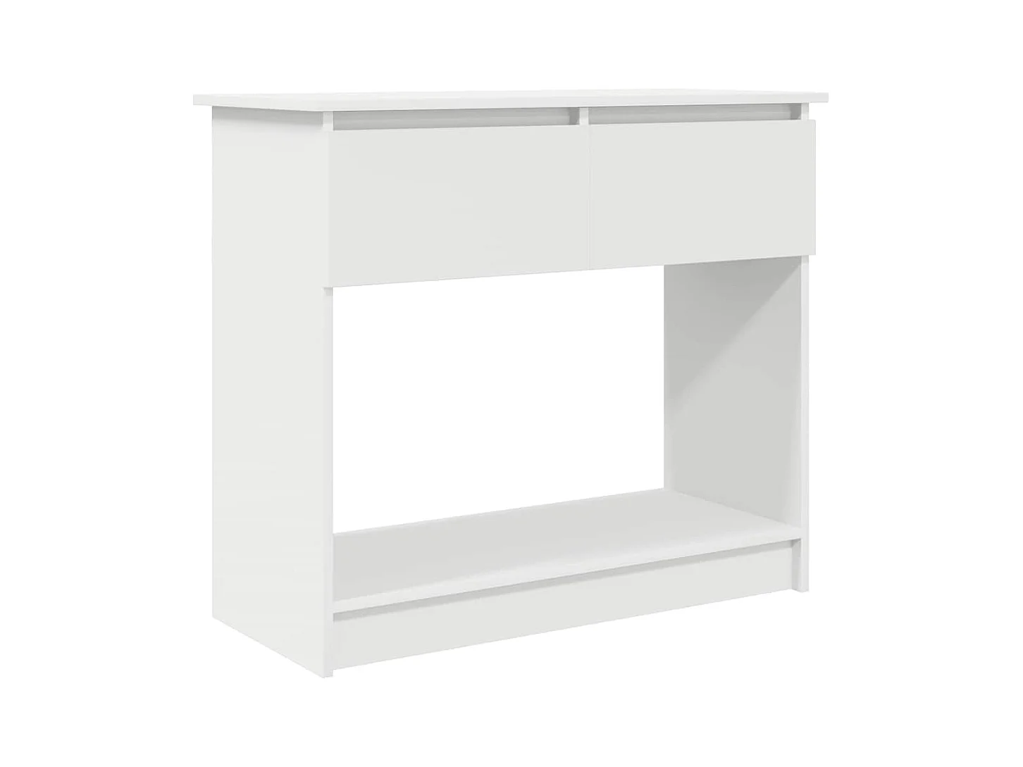 Table console avec tiroirs blanc 85,5x38,5x74,5 cm