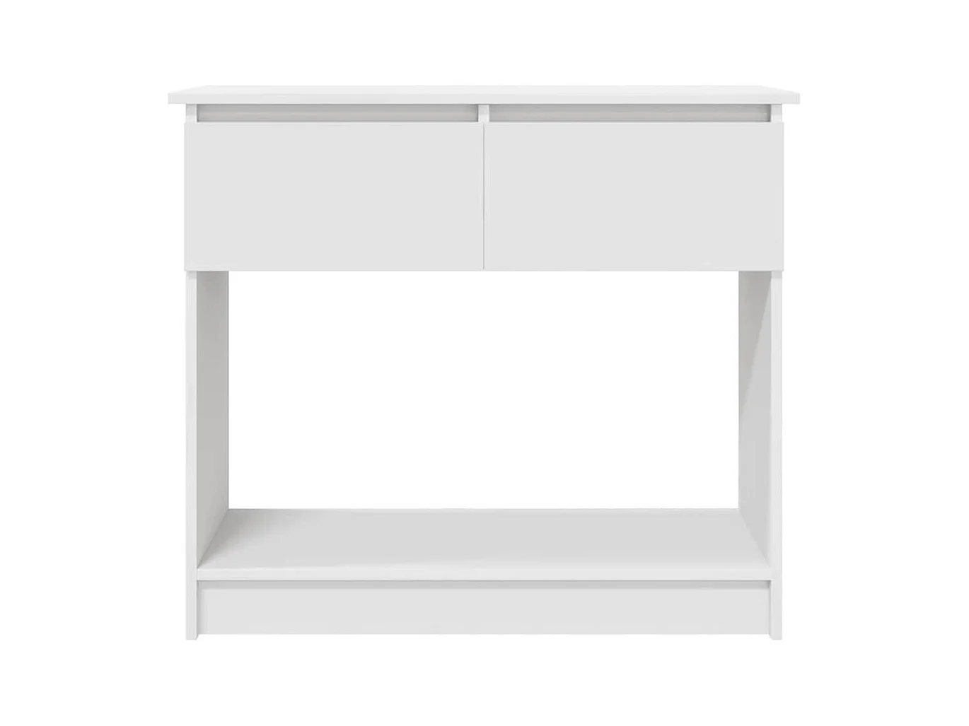 Table console avec tiroirs blanc 85,5x38,5x74,5 cm