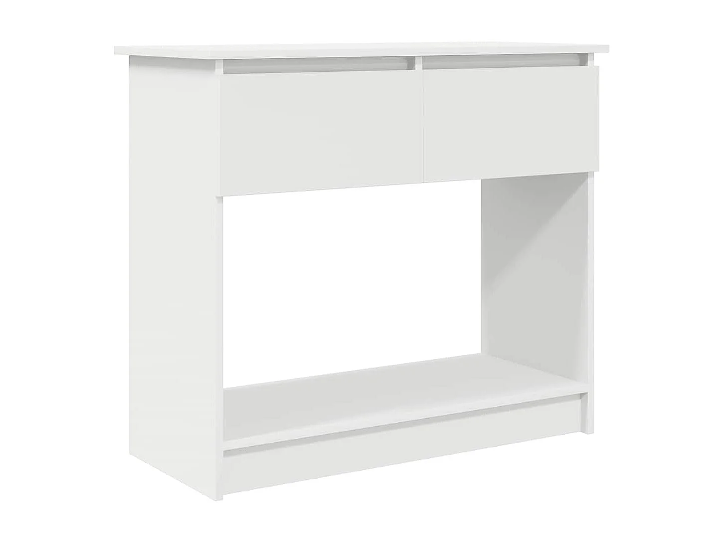 Table console avec tiroirs blanc 85,5x38,5x74,5 cm