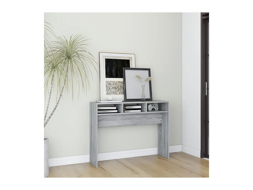 Table console Sonoma gris 105x30x80 cm Bois d'ingénierie