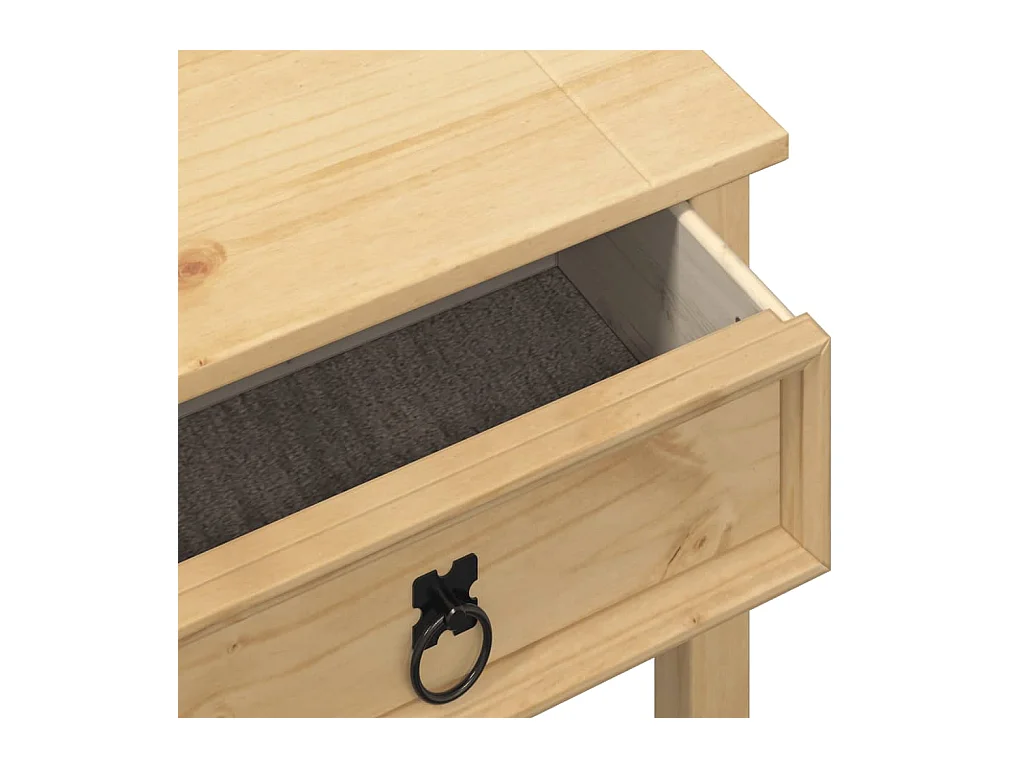 Tavolo consolle Corona 55x35x73 cm in legno massello di pino