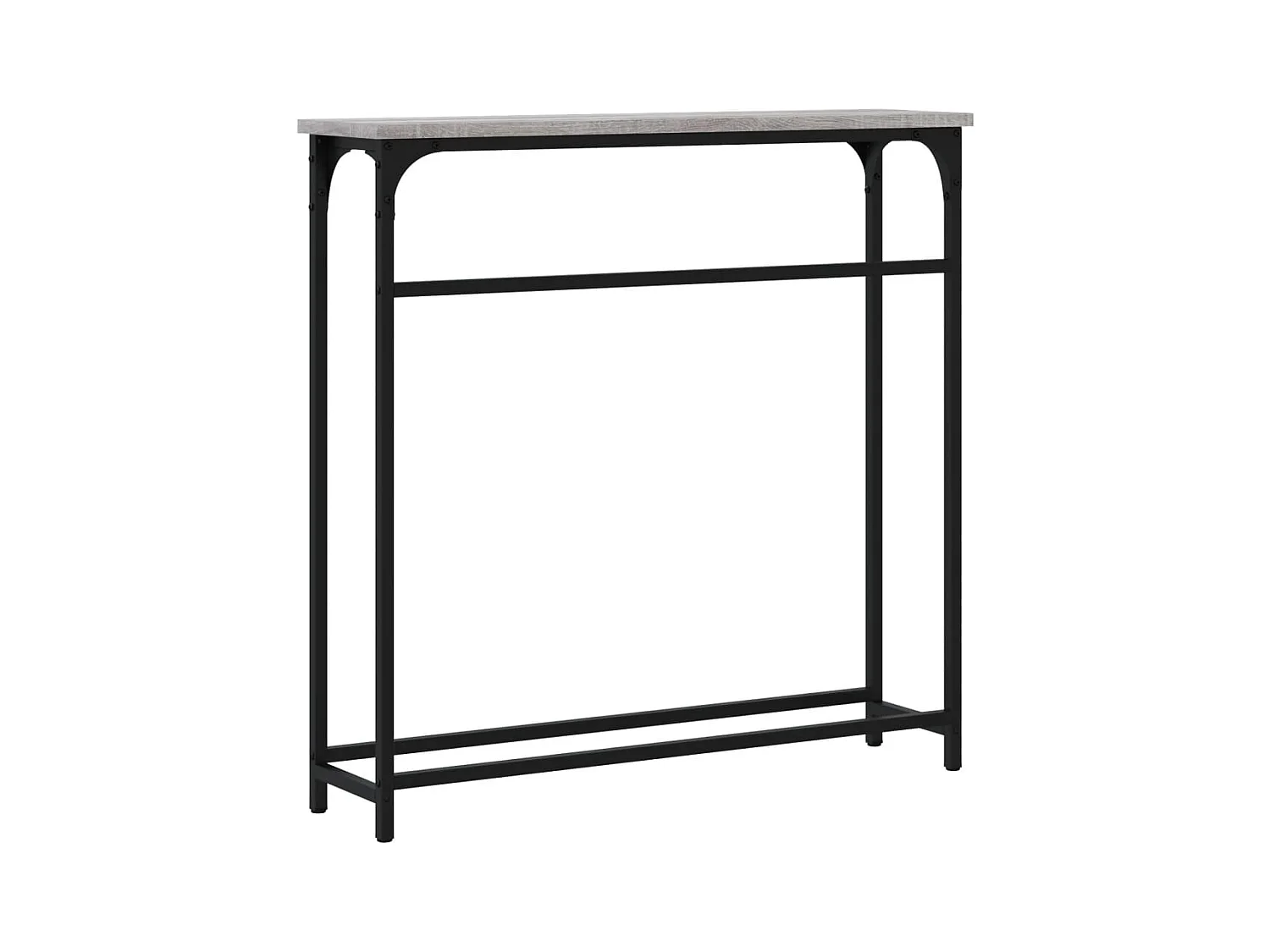 Table console sonoma gris 75x19,5x75 cm bois d'ingénierie