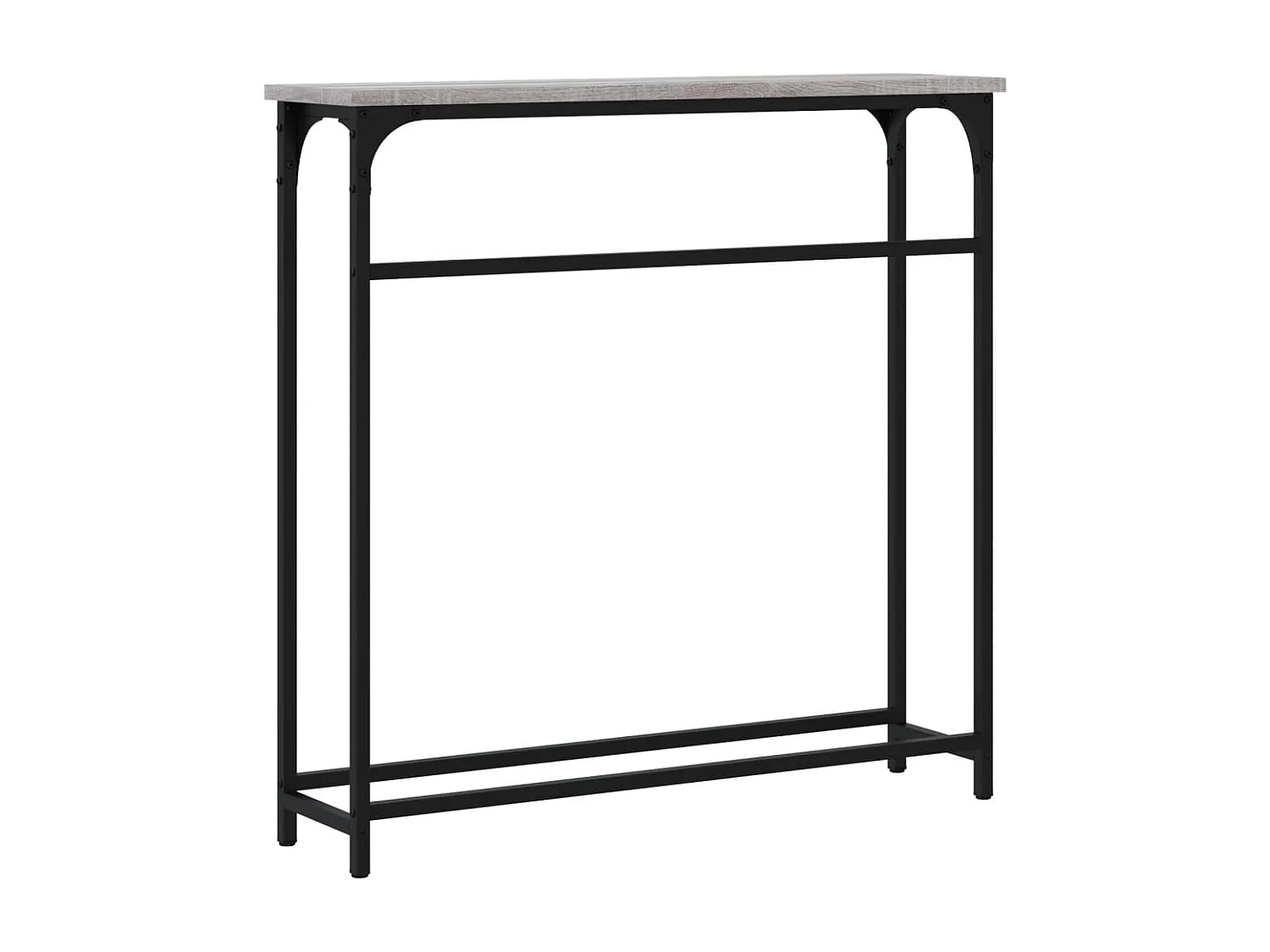 Table console sonoma gris 75x19,5x75 cm bois d'ingénierie