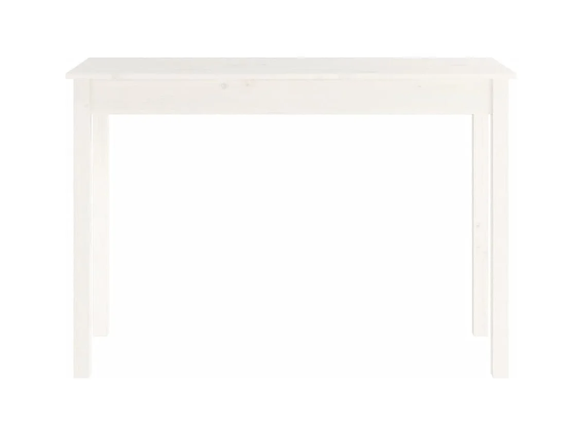 Table console Blanc 110x40x75 cm Bois massif de pin