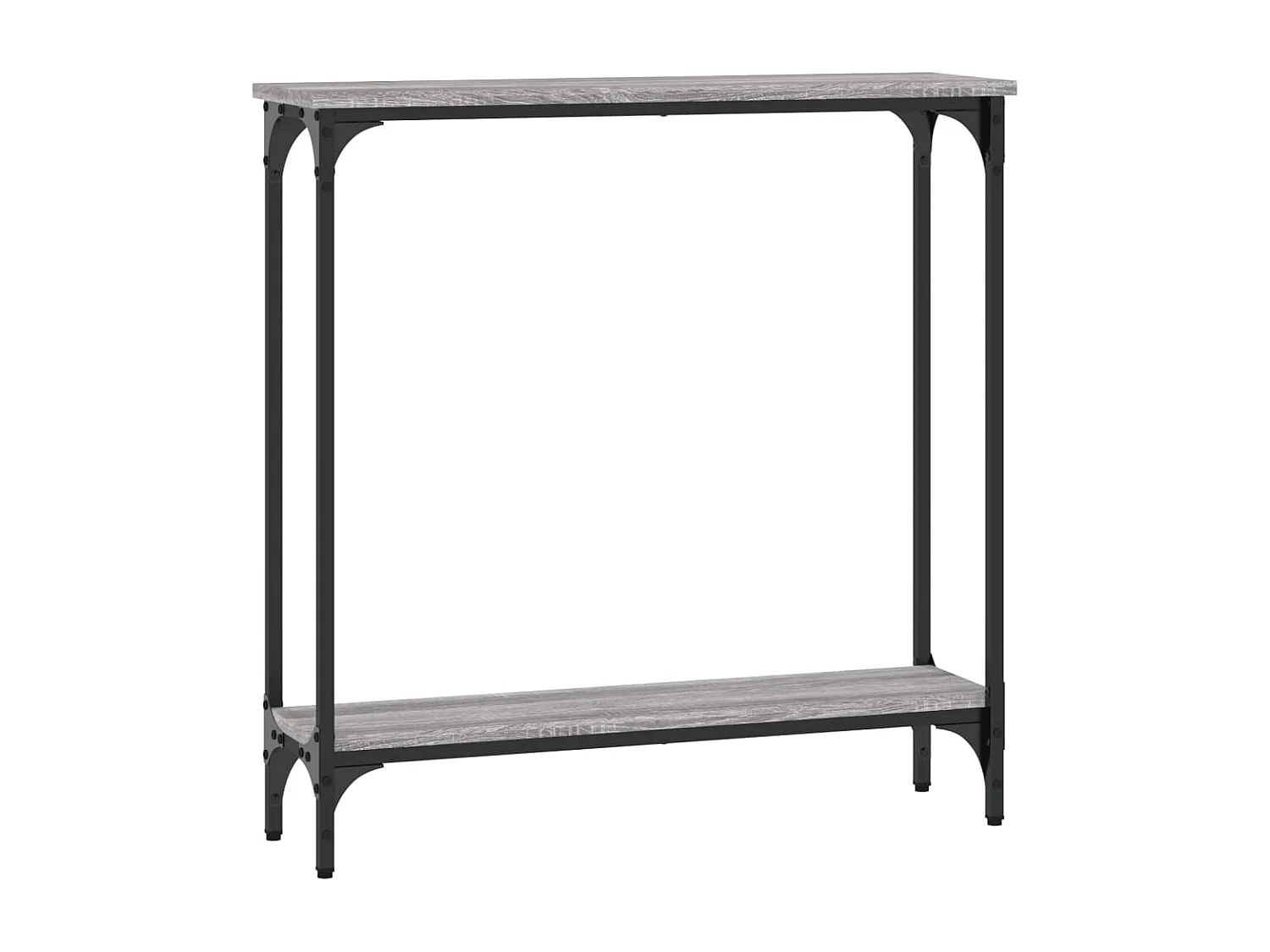 Table console sonoma gris 75x22,5x75 cm bois d'ingénierie