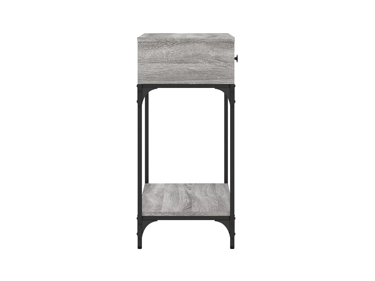 Table console sonoma gris 75x34,5x75 cm bois d'ingénierie