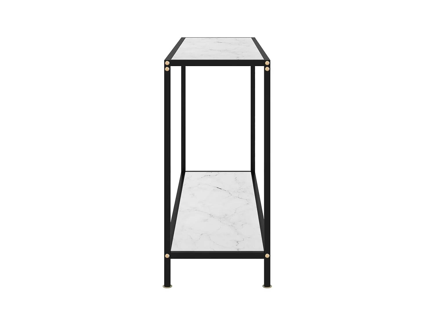 Table console Blanc 120x35x75 cm Verre trempé