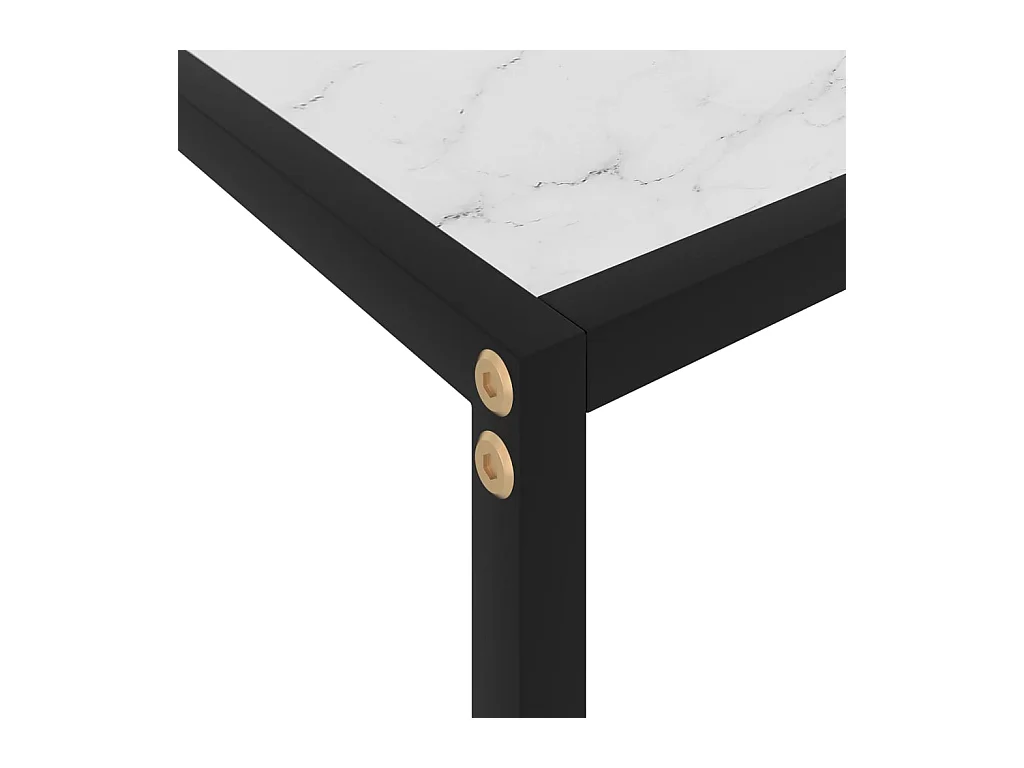 Table console Blanc 120x35x75 cm Verre trempé