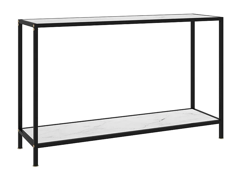 Consoletafel Wit 120x35x75 cm Gehard glas
