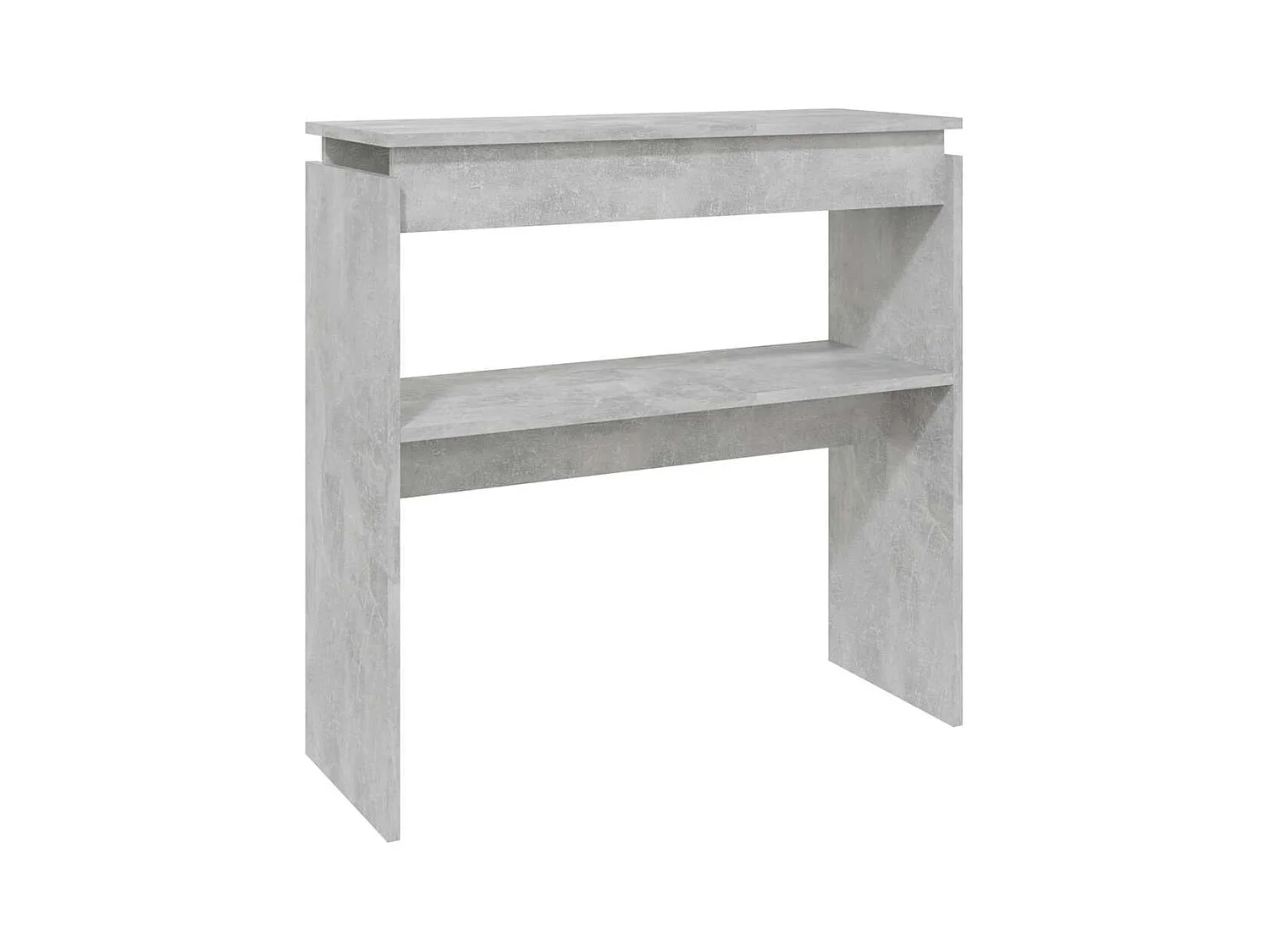 Table console Gris béton 80x30x80 cm Aggloméré