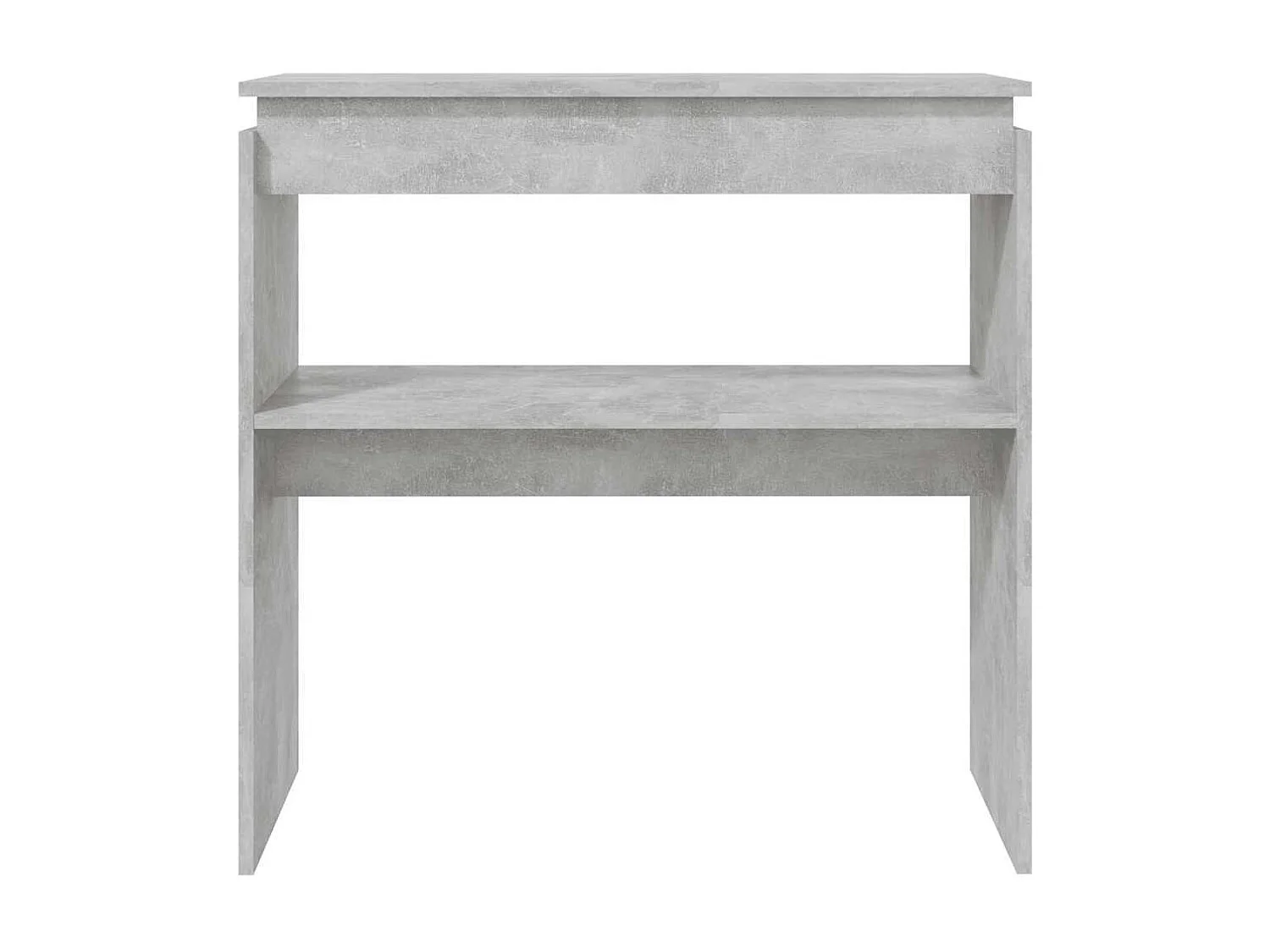 Table console Gris béton 80x30x80 cm Aggloméré