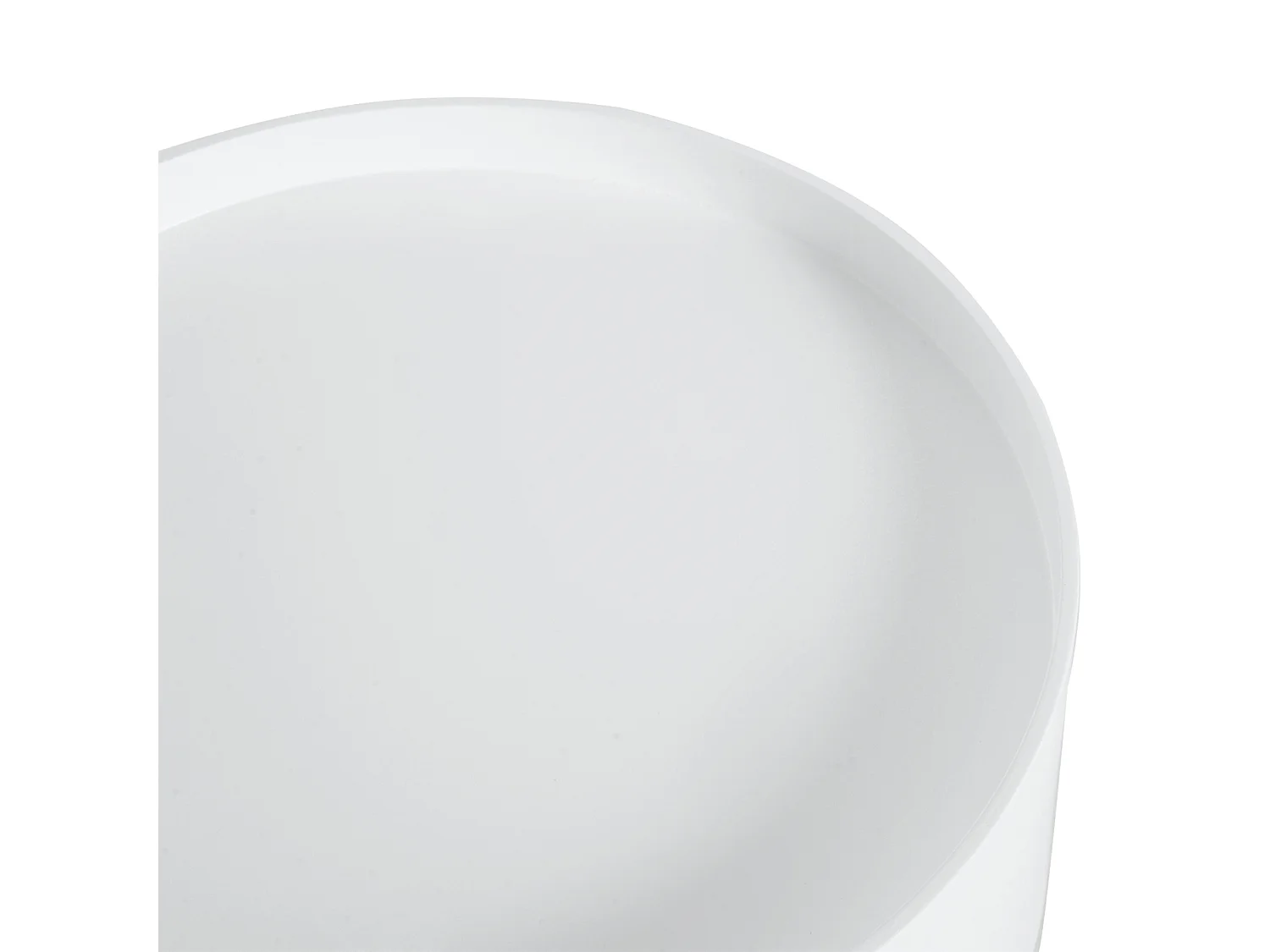 Table basse ronde avec tiroir, bois blanc, style scandinave, capacité 50kg (Ø38x45cm)