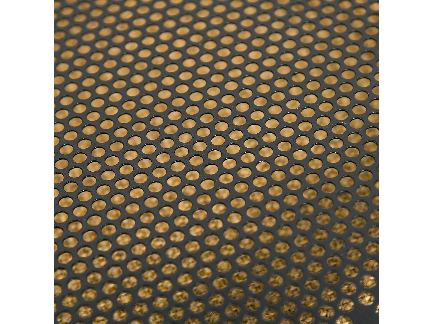 Tavolino laterale di design a forma di C, con ruote, MDF e metallo, nero e noce (51x36x65cm)