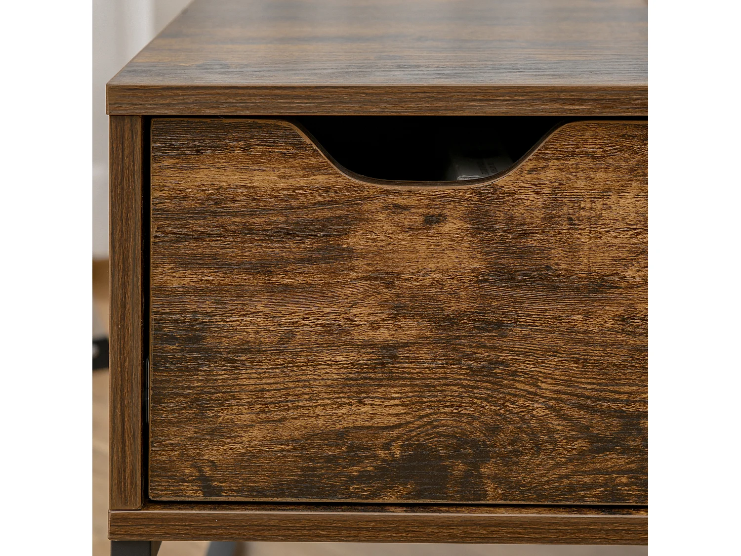 Table Basse, Plateau Réglable, Design Moderne, Bois, Marron (100x60x40 cm)