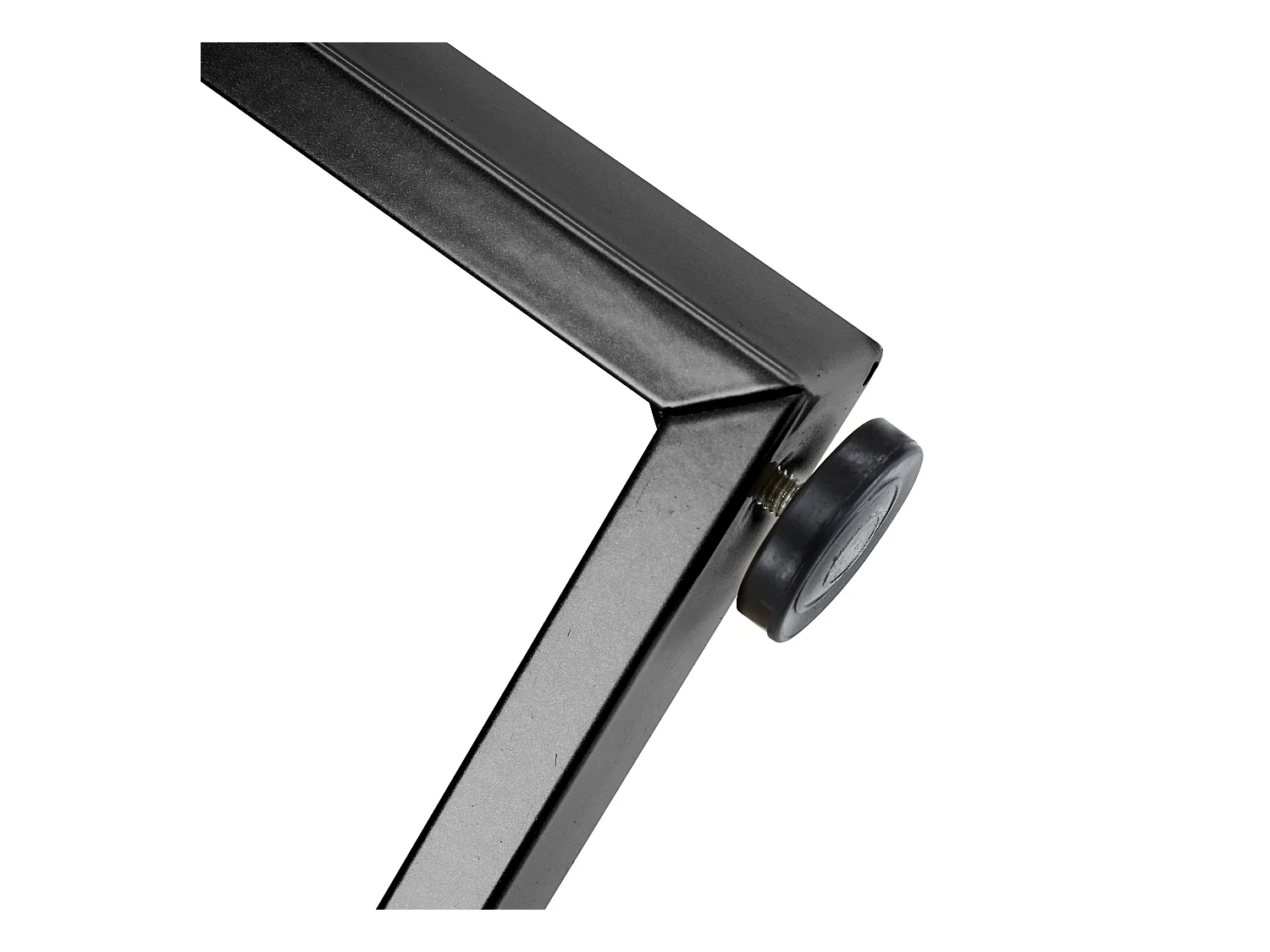 Table à manger ronde en MDF, avec pieds en métal, design moderne, motif marbre, noir (100 cm diamètre)