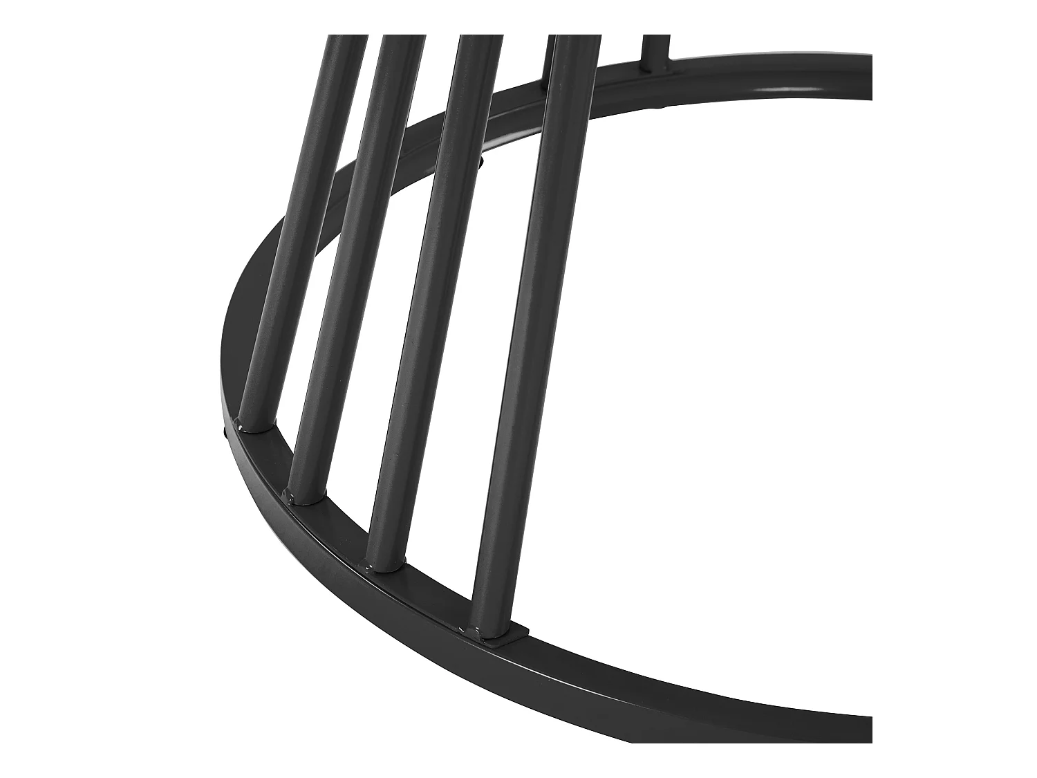 Table à manger ronde en MDF, avec pieds en métal, design moderne, motif marbre, noir (100 cm diamètre)
