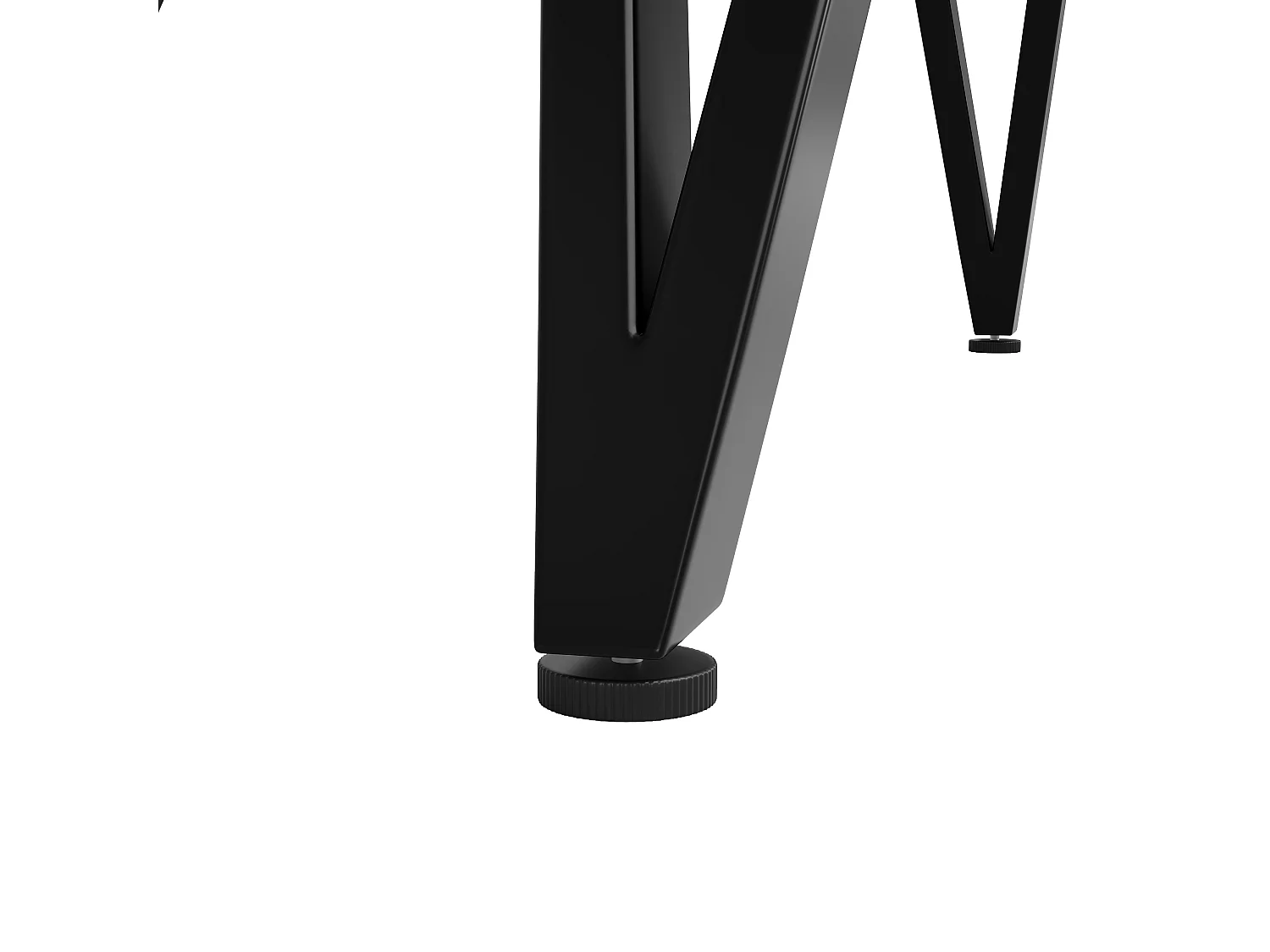 Table ronde design moderne, plateau MDF marbré, pieds métal noir, pour salle à manger et salon (100x100x76cm)