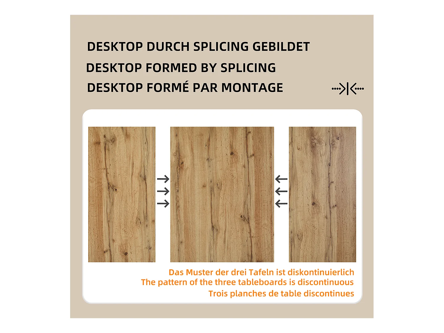 Table de salle à manger moderne en bois, bistrot, non amovible, pour 4-6 personnes, cuisine, salle à manger, bois brun (138.5x80x75 cm)