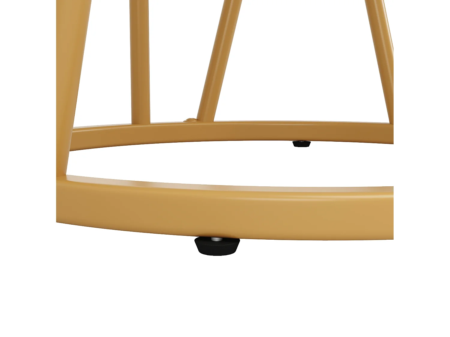 Table à manger ronde, design élégant, MDF marbré, pieds dorés (80x80x76 cm)