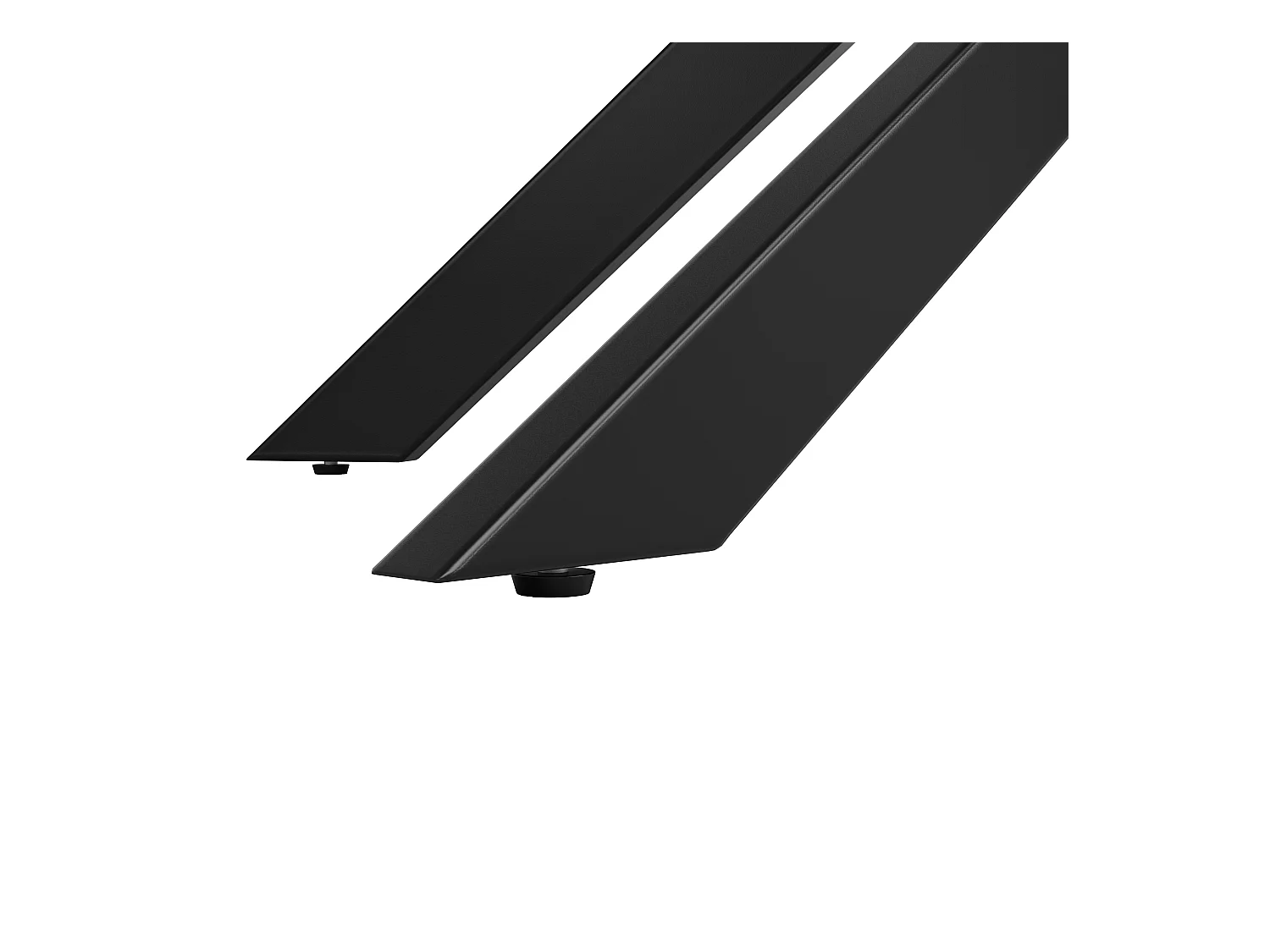 Tavolo da pranzo telescopico (120-160 cm), tavolo allungabile con piano in MDF marmorizzato nero, gambe in metallo incrociate, per cucina e soggiorno