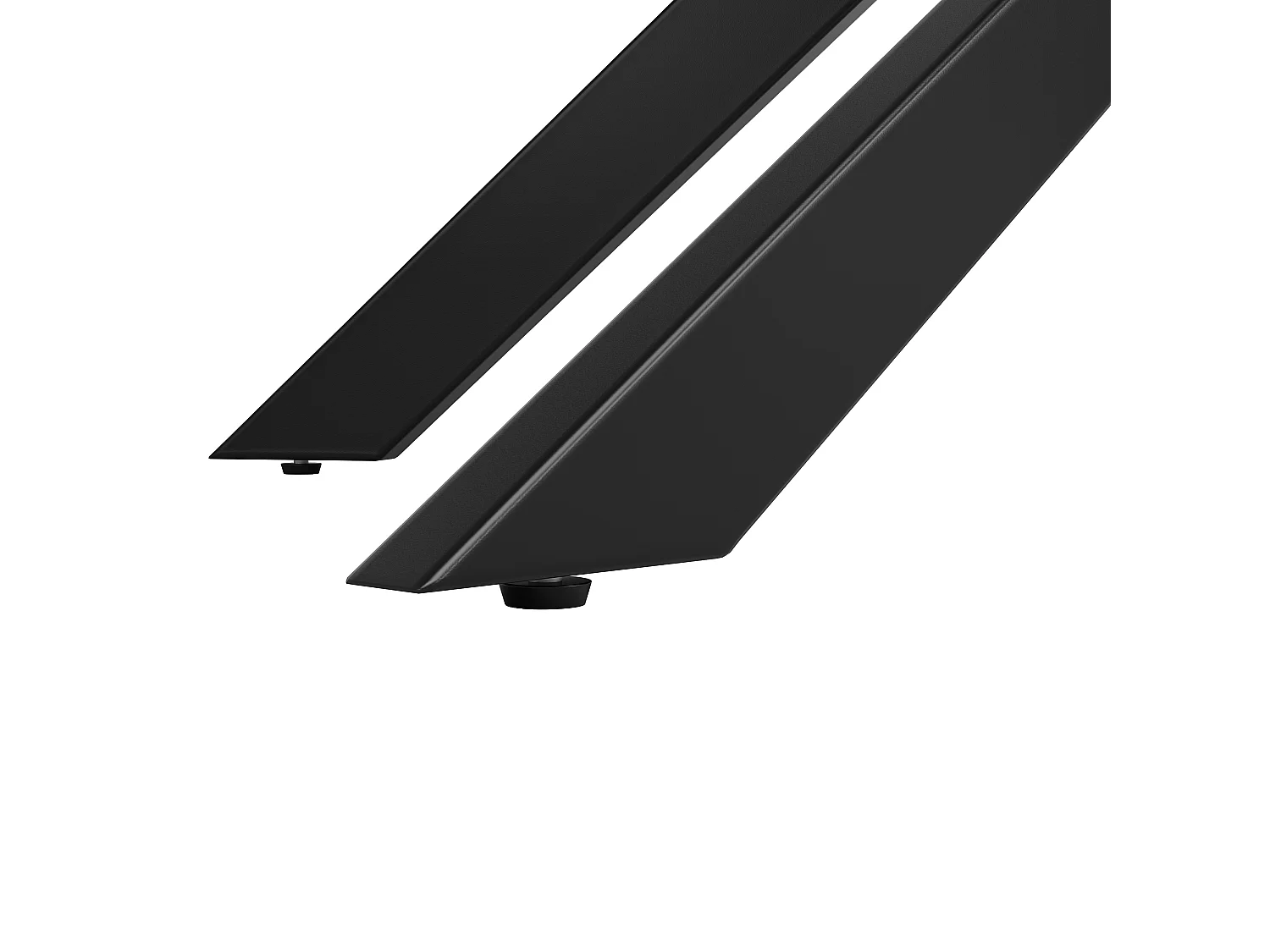 Table de Salle à Manger Téléscopique (120-160 cm), Table Extensible avec Plateau MDF Marbré Noir, Pieds Croisés en Métal, Pour Cuisine et Salon