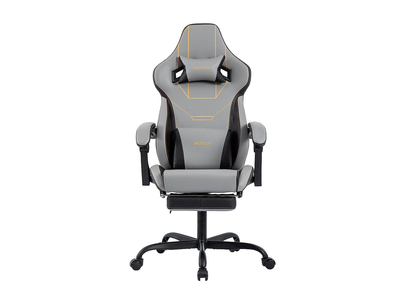 Chaise Gaming Ergonomique Tectake TWINK - Rouge - Accoudoirs Réglables, Support Lombaire