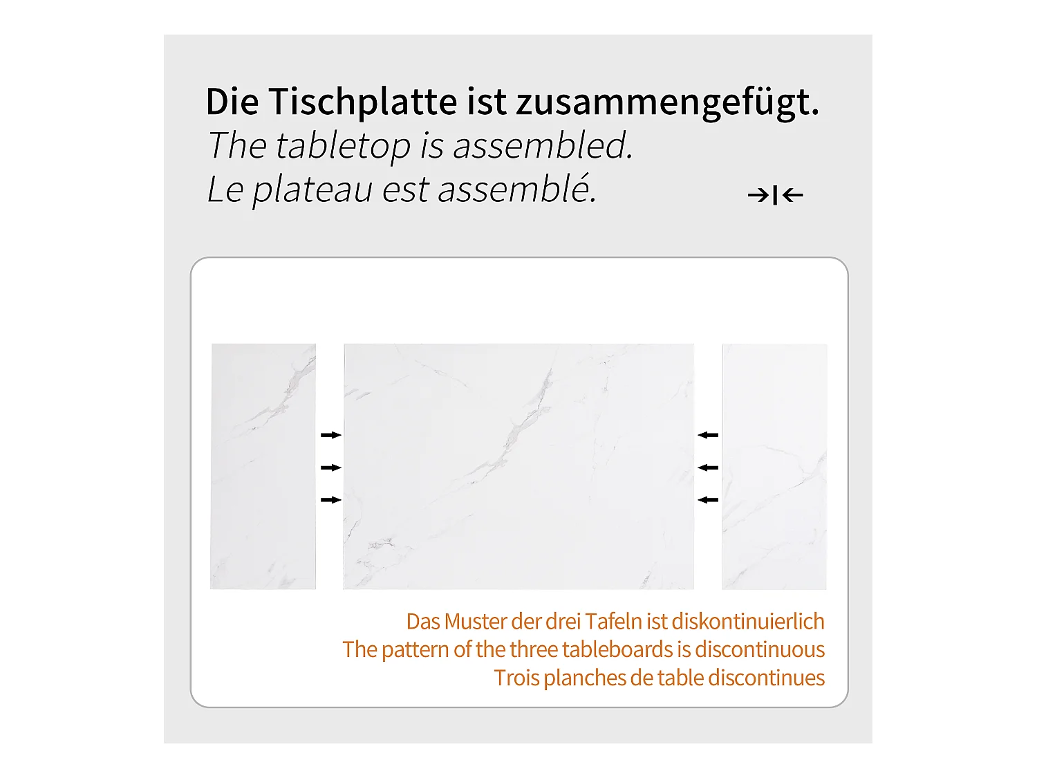 Table à manger extensible (99-159x74cm), table de cuisine avec fonction téléscopique, MDF, pieds en métal, blanc/noir (99-159x74x77 cm)