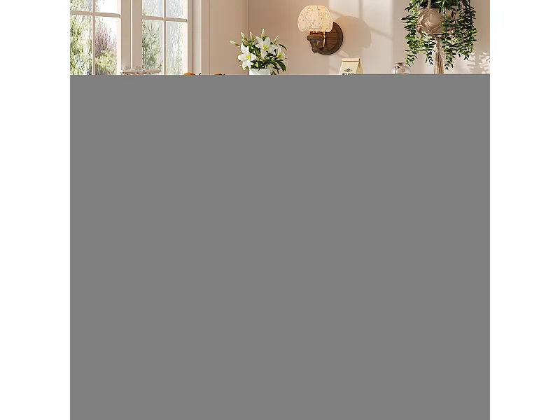 Îlot de cuisine avec espace de rangement, MDF et métal, blanc, avec roulettes et étagères ajustables (146.85x70x90 cm)