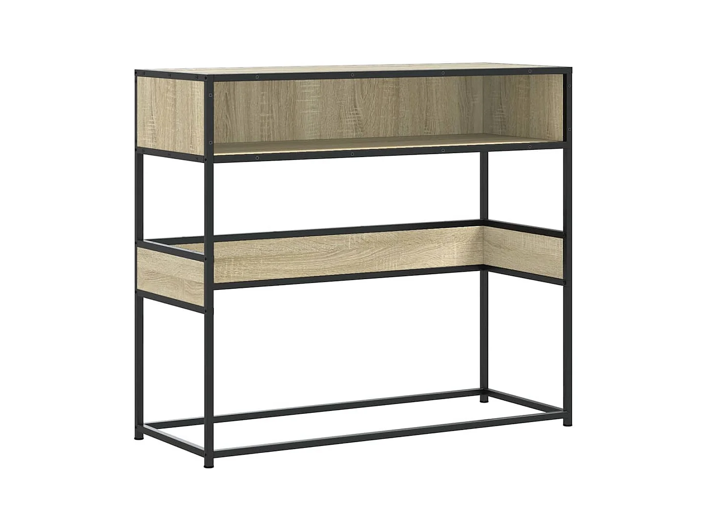 Table console chêne sonoma 90x35x80 cm bois d'ingénierie