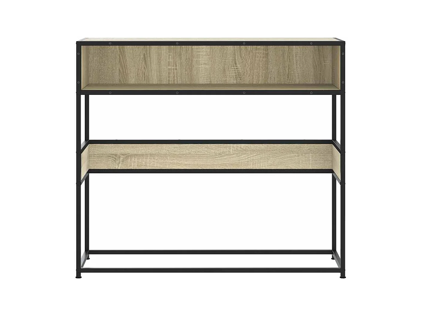 Table console chêne sonoma 90x35x80 cm bois d'ingénierie