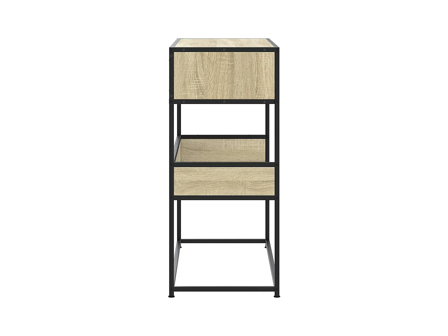 Table console chêne sonoma 90x35x80 cm bois d'ingénierie