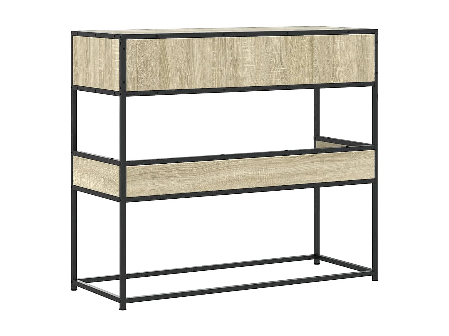 Table console chêne sonoma 90x35x80 cm bois d'ingénierie