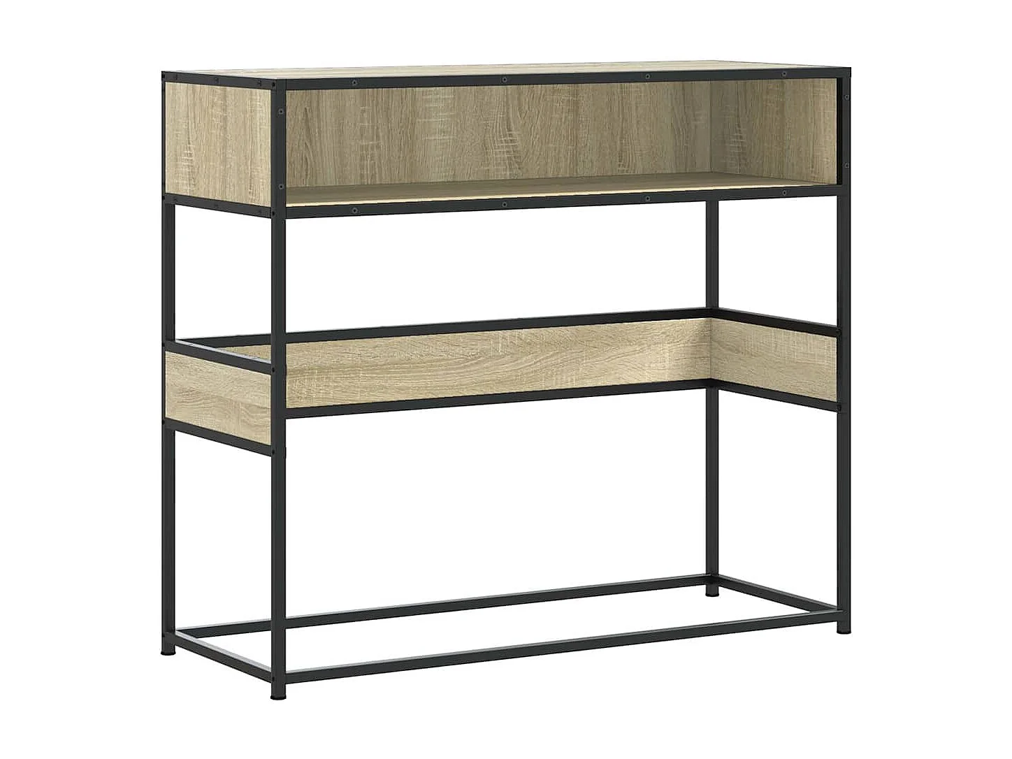 Table console chêne sonoma 90x35x80 cm bois d'ingénierie