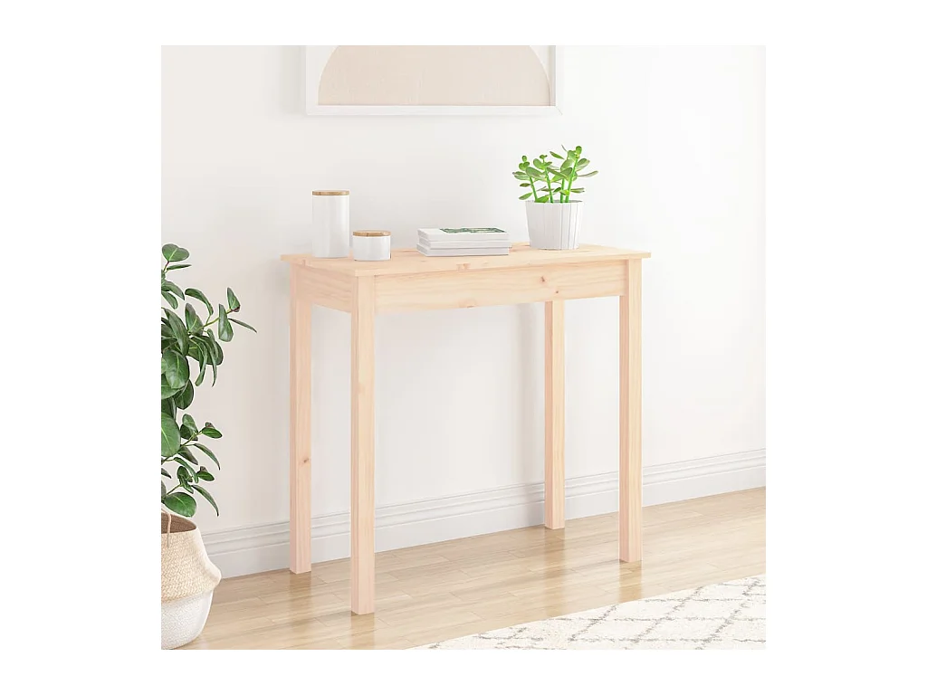 Table console 80x40x75 cm Bois massif de pin
