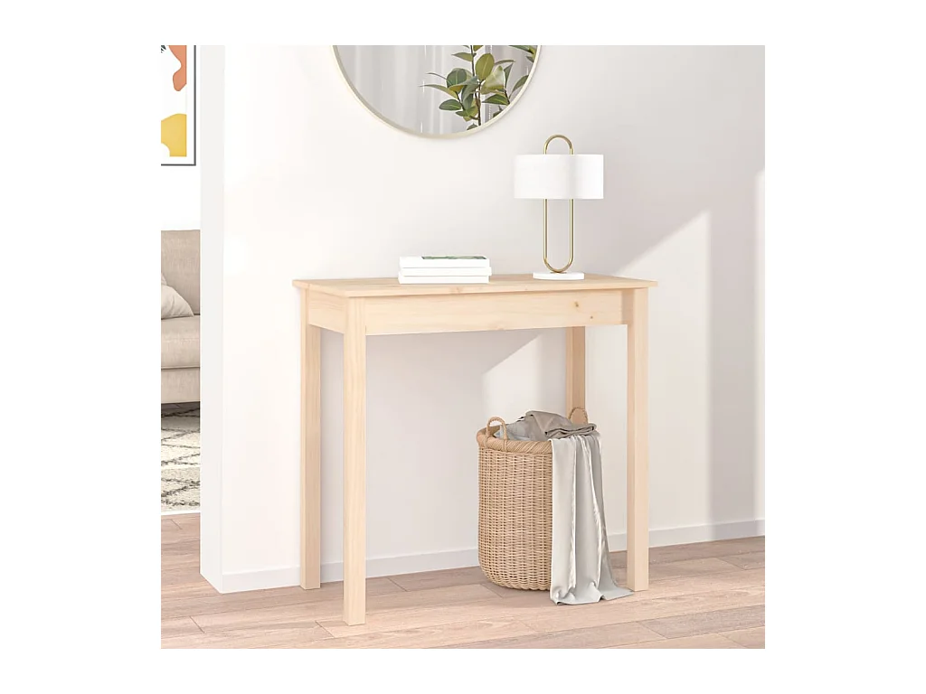 Table console 80x40x75 cm Bois massif de pin