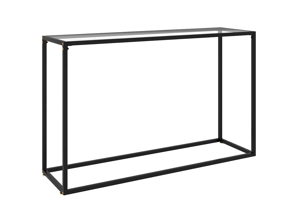 Table console Transparent 120x35x75 cm Verre trempé