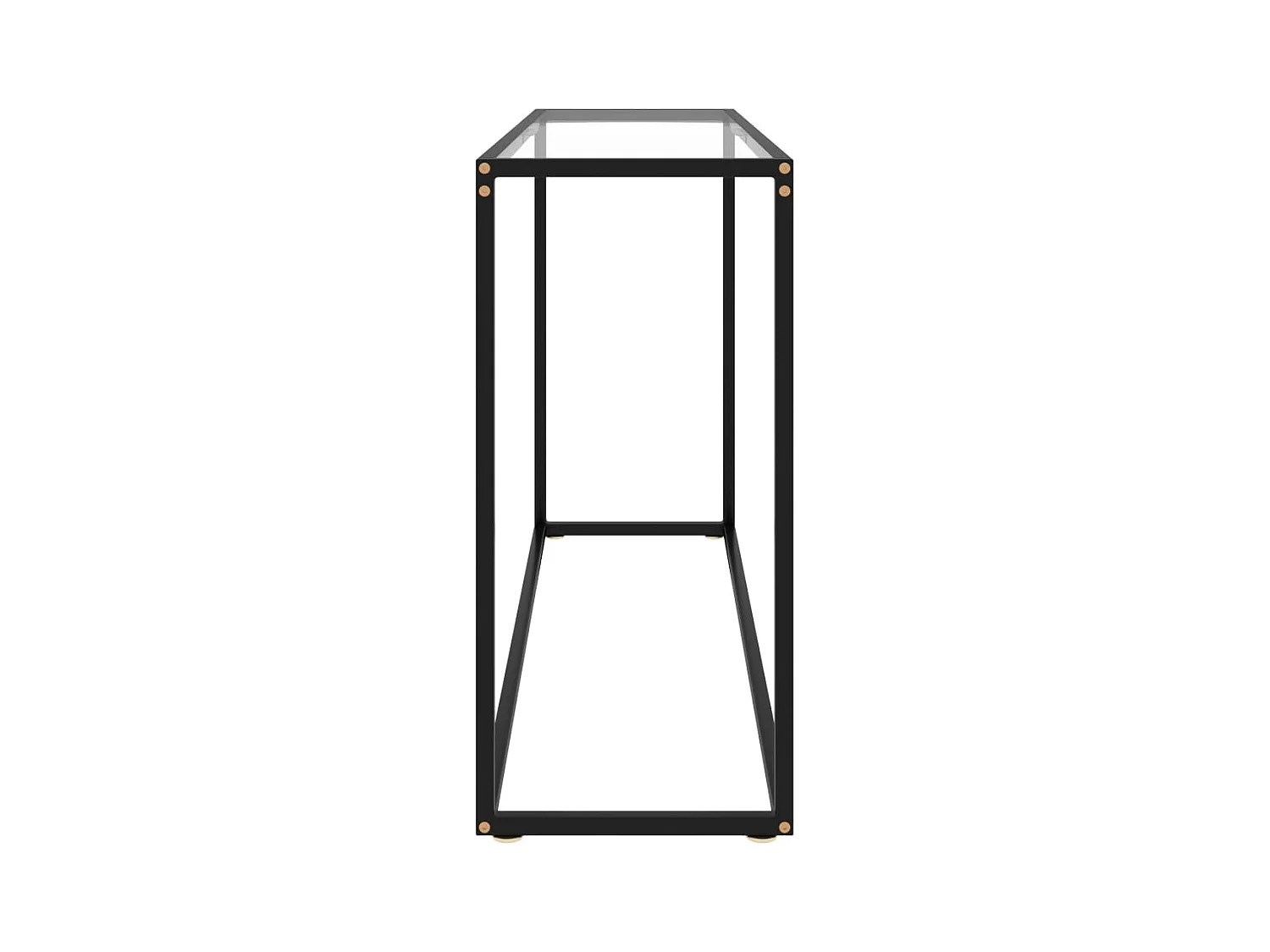 Table console Transparent 120x35x75 cm Verre trempé