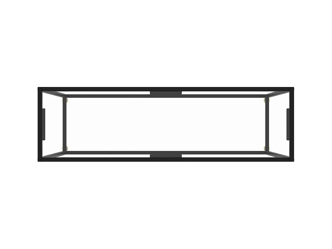 Transparante consoletafel 120x35x75 cm Gehard glas