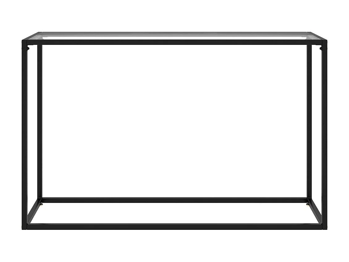 Mesa consola transparente 120x35x75 cm Cristal templado