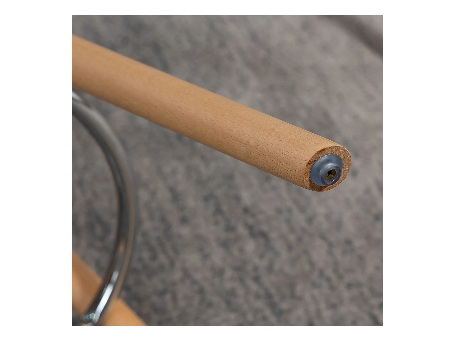 Lot de 2 tabourets de bar, design scandinave, similicuir blanc, avec repose-pieds et dossier (38.5x42.5x91cm)