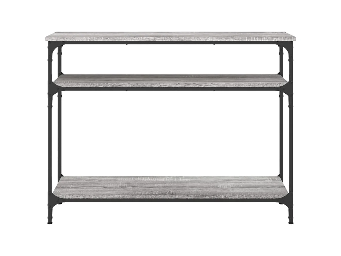 Sonoma grijze consoletafel 100x29x75 cm bewerkt hout