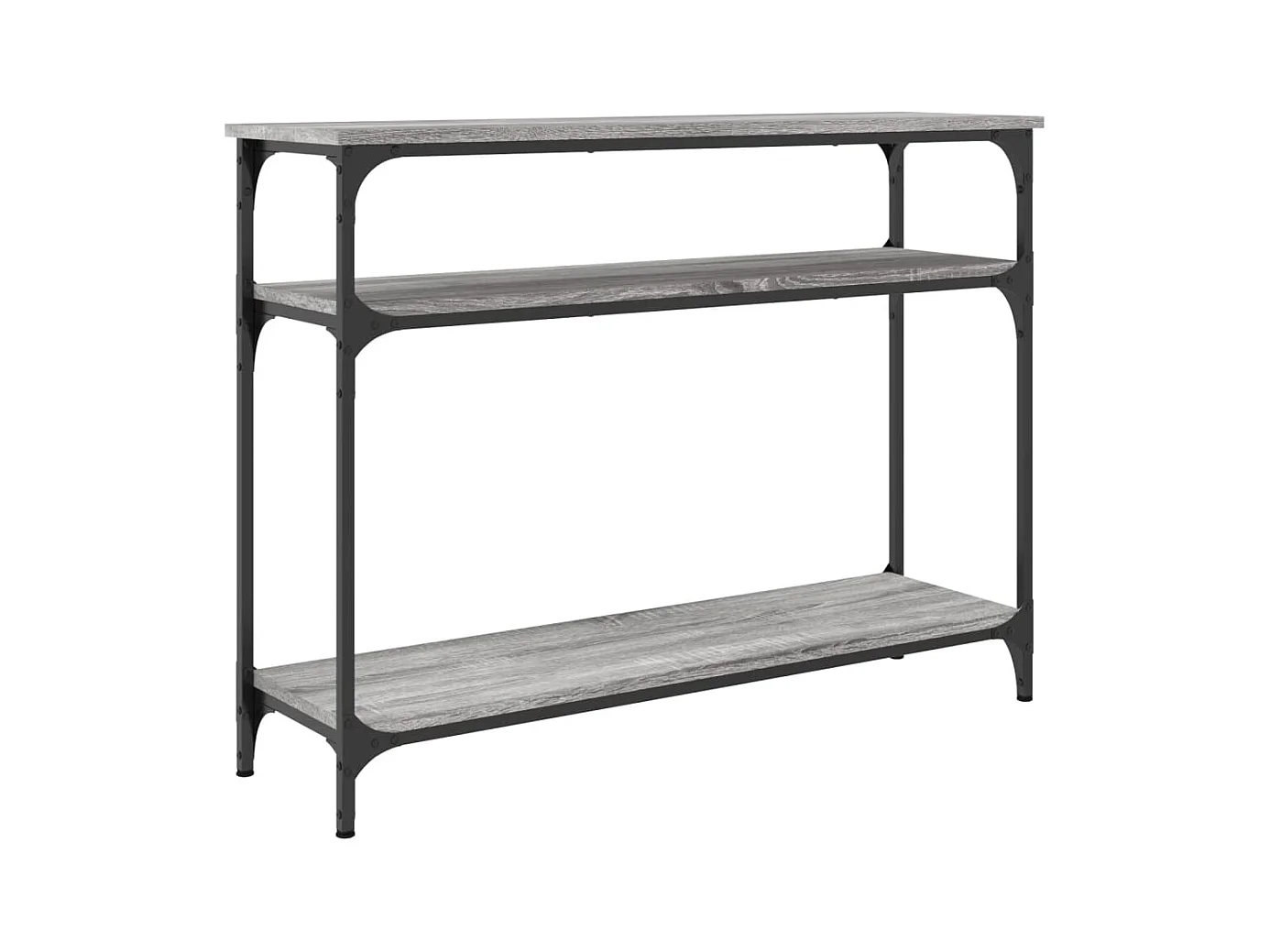 Sonoma grijze consoletafel 100x29x75 cm bewerkt hout