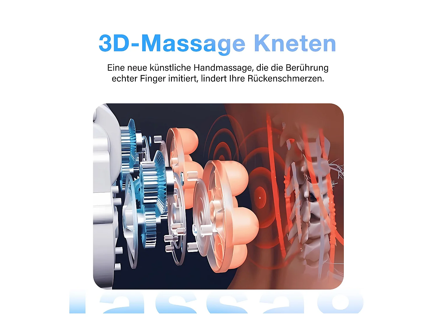 Ergonomische bureaustoel, hoogwaardig design, geïntegreerde massage, PU-leer, lendensteun, zwart (88x68x116 cm), draagvermogen 230 kg